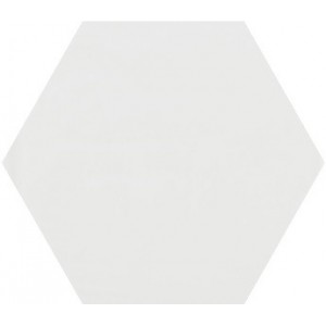 Brillo Shiny White Hexagonal 19.8x22.8